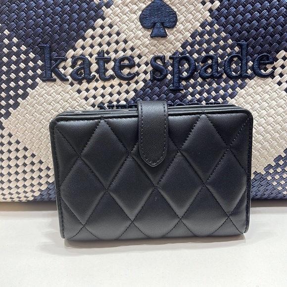 Kate Spade Carey Medium Compartment Bifold Wallet 
COLOR: Black
NWT - Picture 4 of 16